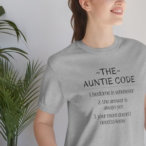 The Auntie Code Shirt, Funny Aunt Shirt, Auntie Shirt from Niece, I Love My Aunt Shirt, Aunt Code Shirt, Gift For Aunt, Aunt Gift, Aunt Gift