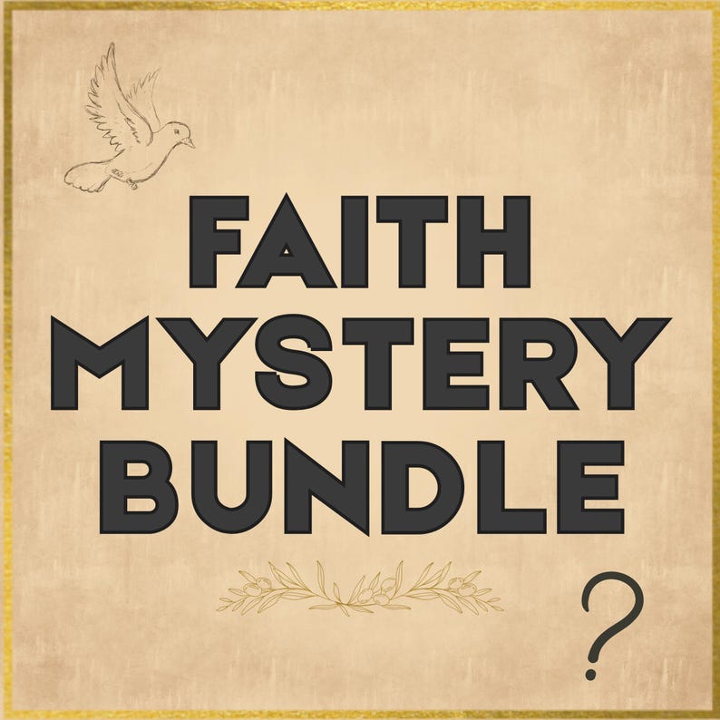Faith Bundles, Bible Study Journal Kit, Mystery Bookish Bundle (40 Items), Christian Gift Box For Women, Christian Care Package zdjęcie 19