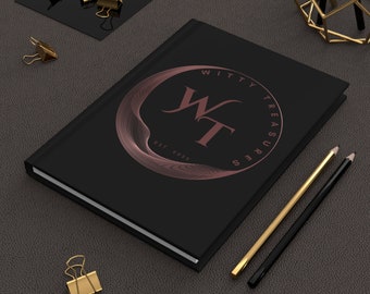 Custom Hardcover Lined Journal, Personalized Logo Gift