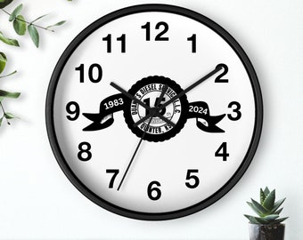 Custom Wall Clock, Personalized Wall Clock Gift, Company Logo, New Job Gift, Your Text Here Clock, Personalized Client Gifts, Business Logo