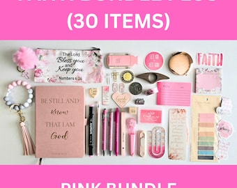 Faith Journaling Kit, Christian Bookish Bundle, Bible Study Supplies, Faith Bundle (20 Items), Mystery Faith Bundle