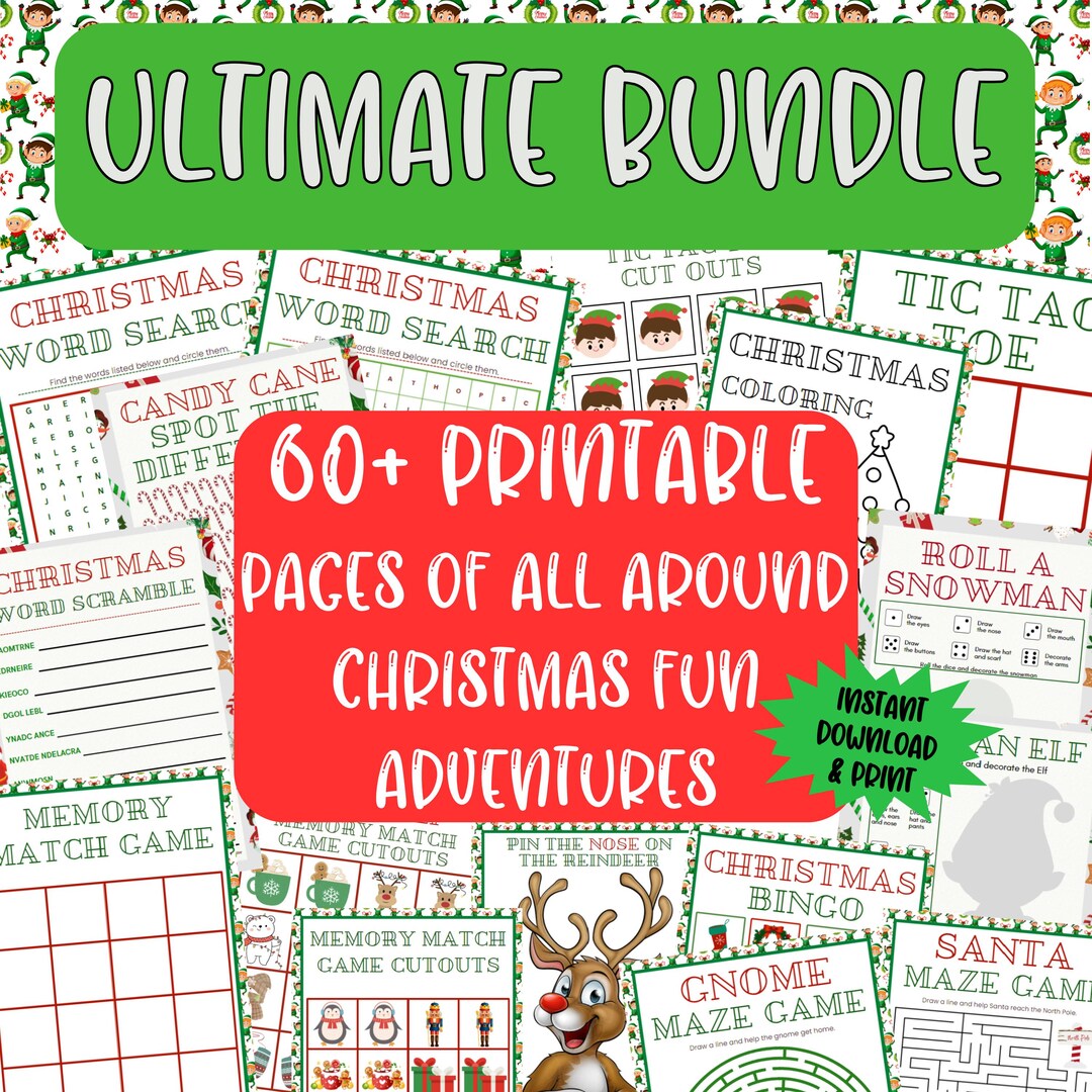 Christmas Printables Elf Kit Bundle, Printable Elf Kit 2024 Bundle