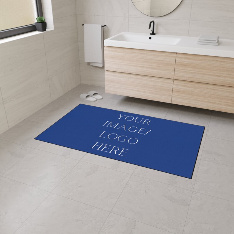 Custom Heavy Duty Floor Mat, Your Text Here Mat, Company Logo Floor Mat, Company Branded Gifts, New Business Owner Gift, Non Slip Rubber Mat image 3