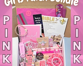 Kids Faith Bible Study Bundle, Christian Gift for Kids, Bible Study Gift Box, Sunday School Gift, Christian Care Package, Kids Faith Gift