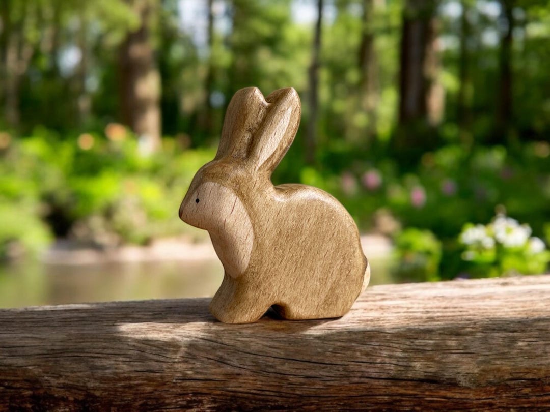 Wooden Rabbit Toy | Handmade Wood Toy for Kids | Gift for Kids ...