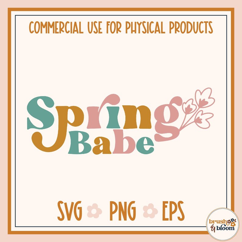 Spring Baby Svg Spring Babe SVG - Retro Spring SVG - Hello Spring SVG - Baby Girl ...