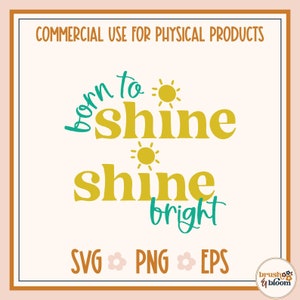 Shine Bright Svg - Born to Shine SVG - mama en ik SVG - zomer moeder en ik SVG - broer of zus Svg - Twin Svg