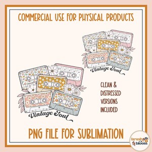 Vintage Soul PNG - Vintage PNG - Retro Cassette Png - Cassette Tapes PNG - Retro Sublimation - 90s cassette png - Cassette Clipart