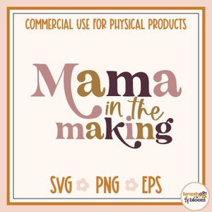 Mamá en la fabricación SVG - Embarazo svg - Mamá para ser svg - Mamá embarazada svg - Ivf mamá svg