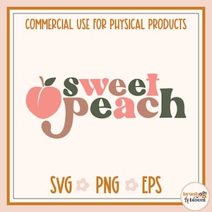 Sweet Peach SVG - Sweet as a Peach SVG - Sweet Little Peach Svg - One Sweet Peach SVG
