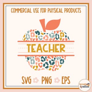 Teacher Apple SVG, Fun Teacher Gifts, Apple Clipart, SVG Files for Cricut and Silhouette, Teacher Gift SVG, Back to School Svg, Teacher Svg