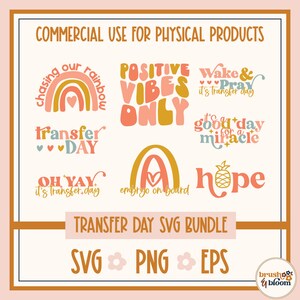 Transfert jour SVG - FIV Svg - FIV transfert jour SVG - FIV Svg Bundle - stérilité chemise Svg - infertilité Svg Bundle - FIV ananas