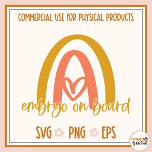 Embrión a bordo Svg - Día de transferencia SVG - FIV Svg - FIV mamá Svg - Infertilidad Svg - Camisa de FIV Svg - Camisa de día de transferencia Svg