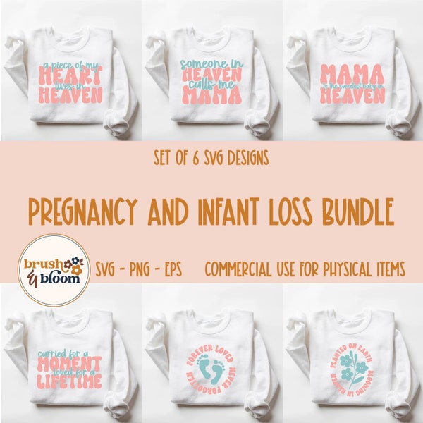 Pregnancy and Infant Loss SVG Bundle - Miscarriage SVG Bundle - Baby Loss Svg - Pregnancy and Infant Loss Awareness - Baby Memorial Svg Png