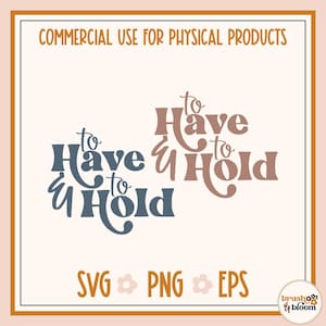 Tener y sostener SVG - Boda SVG - Matrimonio SVG - Signo de boda Svg - Casado Png - Votos de boda Svg
