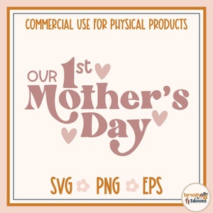 Nosso Primeiro Dia das Mães SVG - Primeiro Dia das Mães SVG - Dia das Mães SVG - Primeiro Dia das Mães Svg - Mamãe e Eu Camisas do Dia das Mães Svg