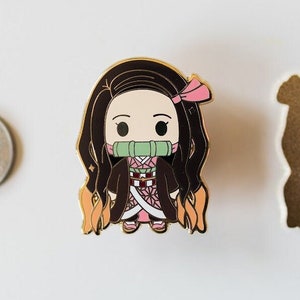 Chibi Sister Demon Enamel Pin | Anime Pins | Kawaii Custom Anime Enamel Pins