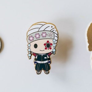 Chibi Sound Swordsman Enamel Pin | Anime Pins | Kawaii Custom Anime Enamel Pins