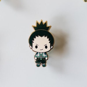 Chibi Lazy Shadow Fighter Enamel Pin | Anime Pins | Kawaii Custom Anime Enamel Pins