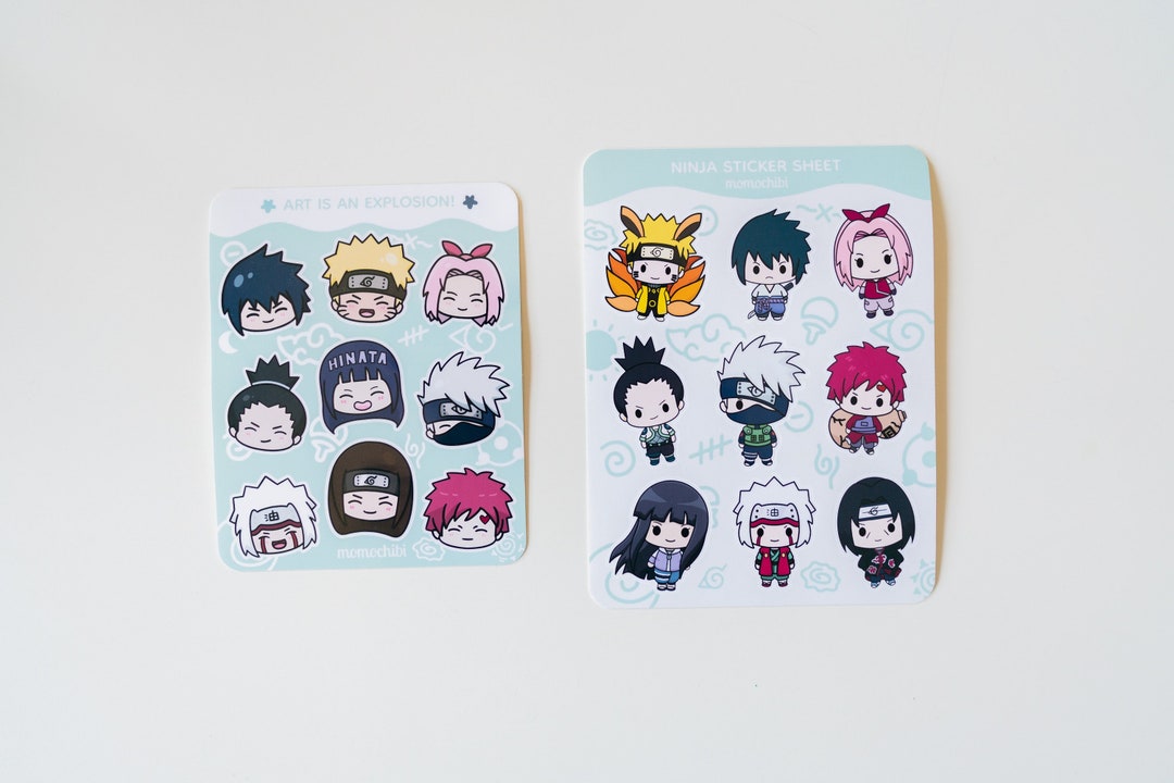 Chibi Fighter Sticker Sheets Anime Stickers Kawaii Custom Anime Sticker Etsy