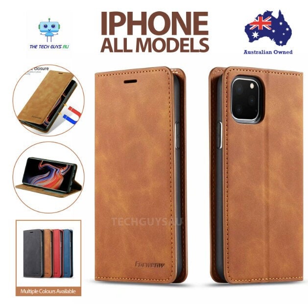 Braun Streifen 6S Plus 5,5 Zoll Adicase iPhone 6 Plus Hülle Leder Wallet Tasche Flip Case Handyhülle Schutzhülle für Apple iPhone 6 Plus 