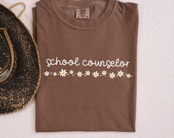 Comfort Colors® Schulratgeber-Shirt, Schulcoaching-Geschenk, Schule für psychische Gesundheit, T-Shirt, Counselor-Schul-T-Shirt, Schultherapeut-Shirt, B012