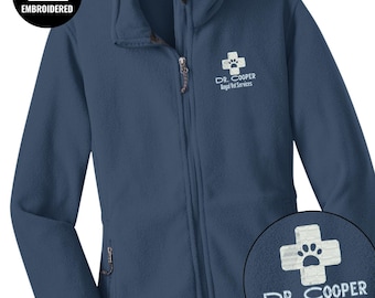 Embroidered Vet Doctor Full Zip Women Jacket, Personalized Jacket, Z065
