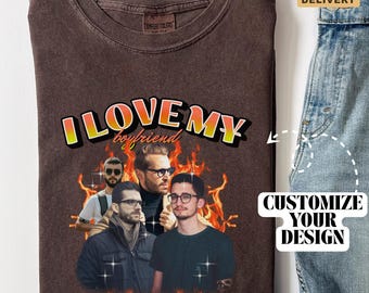 I Love My Boyfriend Shirt, Custom Bootleg Rap Tee, I Love My Bf Shirt, Couples Shirts, Custom I Love My Boyfriend, Boyfriend Gift, B264