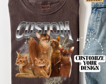 Camiseta vintage personalizada divertida para mascotas, camiseta familiar para mascotas, camiseta pirata personalizada para gatos, camiseta para amantes de las mascotas, regalo del Día del Padre, camiseta para papá gato, camiseta para mascotas, B200