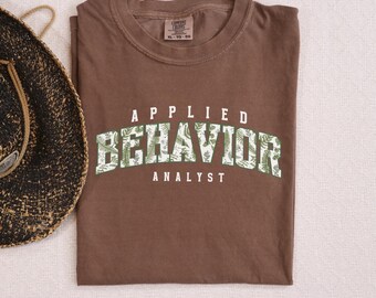 Angewandte Verhalten analytiker Shirt, Blumen ABA Sweatshirt, Retro ABA T-Shirt, Vintage Aba Therapeut Shirt, Geschenk für ABA Therapeut, F081