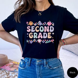 Second Grade Shirt, Retro Second Grade Teacher Shirt, 2nd Grade Team Shirts, Back to School Shirt, Kids First Day of Second Grade Tee, N071