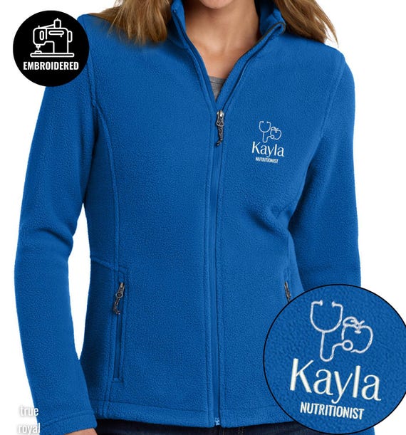 【k_tsn】公式完売LOGO ZIP JACKET Personalized Nutritionist Full Zip Women Jacket, Embroidered