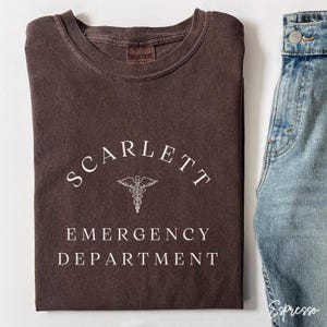 Custom Emergency Department Shirt, Comfort Colors® ED Nurse, Caduceus Er Nurse Shirt, Emergency Nurse Gift, Er Shirt, Nurse Week Shirt, B092