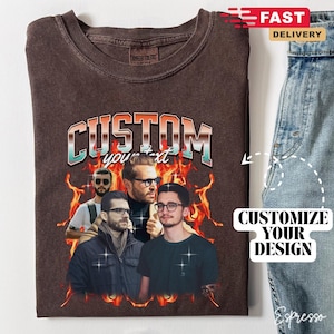 Custom Graphic Photo Vintage Bootleg Shirt, Family Bootleg Graphic Shirt, Personalize Bootleg Custom, Bachelor Party, Graduation Gift, B234