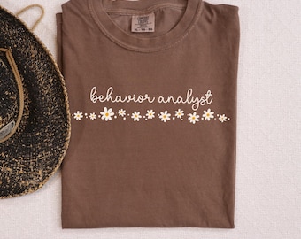 Comfort Colors Behavior Analyst Shirt, Behavior Therapist Tee, Gift for BCBA, RBT Present, Behavior Specialist, Behavior Crew Retro Top B018