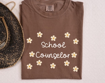 Comfort Colors® Schulratgeber-Shirt, Schulcoaching-Geschenke, Schulgesundheits-T-Shirts, Counselor-Schul-T-Shirt, Schultherapeut T, B002