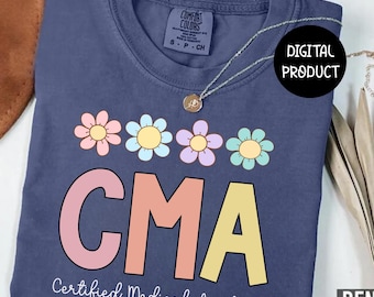 CMA Png, zertifizierter Arzthelfer Png, Sublimationsdesign-Download, Krankenschwester Png, Krankenschwester Design, Krankenschwester Leben Sublimate Designs Download PNG