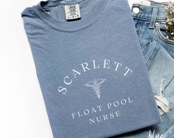 Customized Float Pool Nurse Shirt, Caduceus Float Pool Nurse Sweatshirt, Float Pool Nurse Gift, Nursing Sweatshirt, Healthcare Crewneck B099
