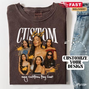 Custom Bootleg Rap Tee, Custom Your Own Bootleg Shirt, Custom Bootleg Shirt, Custom Photo Shirt, Birthday Gift, Husband Christmas Gift B208