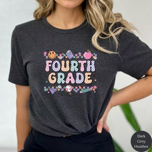 Fourth Grade Shirt, Fourth Grade Teacher Shirt, 4th Grade Team Group Shirts, Retro Teacher Gift, Kids Fourth Grade Tee, Back To School, N067