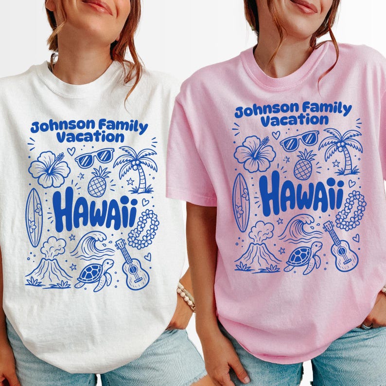 Pinaple Turtle Custom Hawaii Family Vacation Shirt - Etsy UK