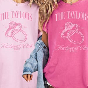 Bachelorette Ring Shirt, Just Married Comfort Colors Tee, Custom Name Honeymoon Mr and Mrs Tee, Matching Couple Gift For Newly Married B353