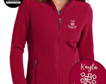 Personalized Occupational Therapist Full Zip Women Jacket, Embroidered OT Jacket, Z055