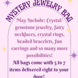 Mystery Crystal Jewelry Bundle, Gemstone Mystery Box, Crystal Grab Bag, Crystal Suprise Pack