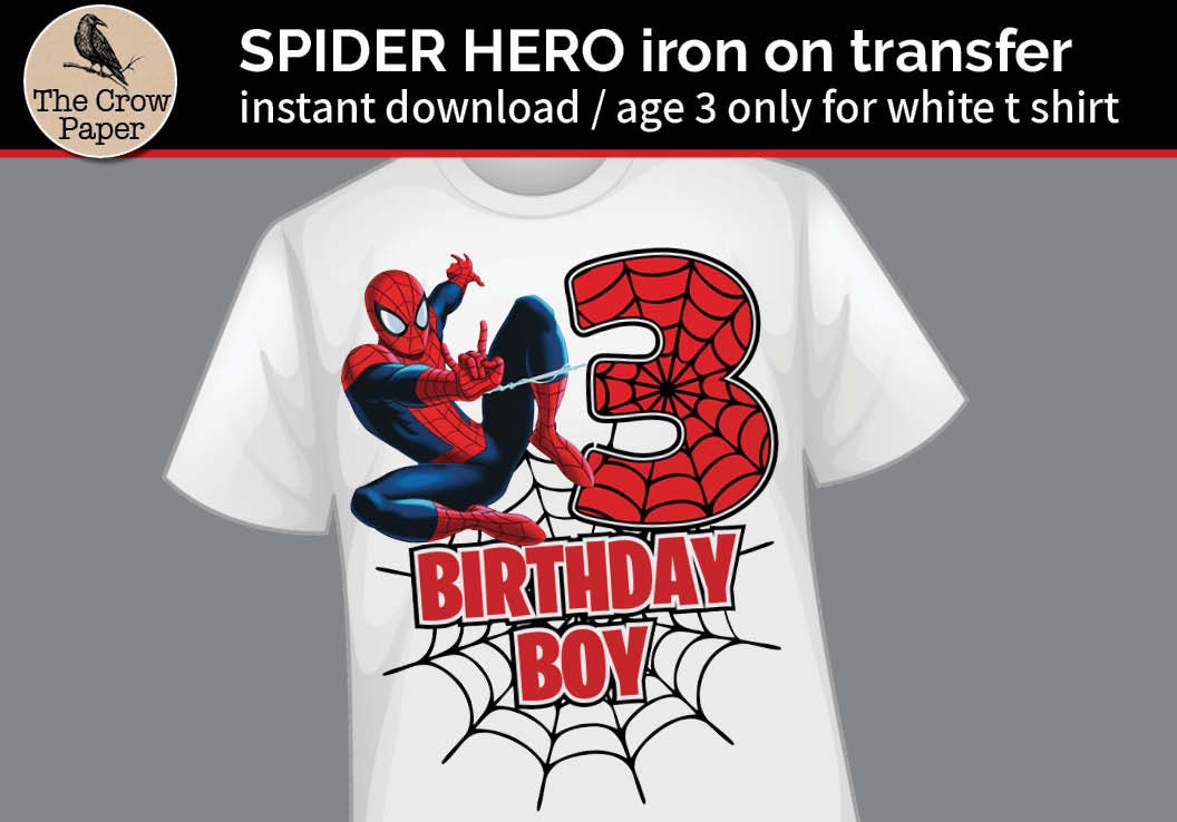 Spiderman birthday shirt España