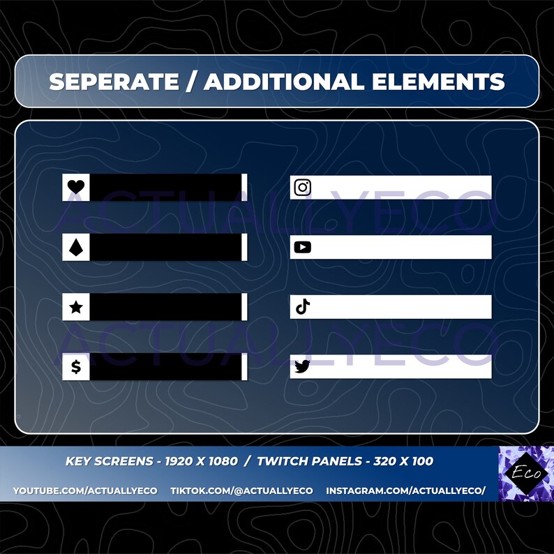 Animated Blue Theme Bokeh Stream Pack | Twitch & Youtube | Overlays ...