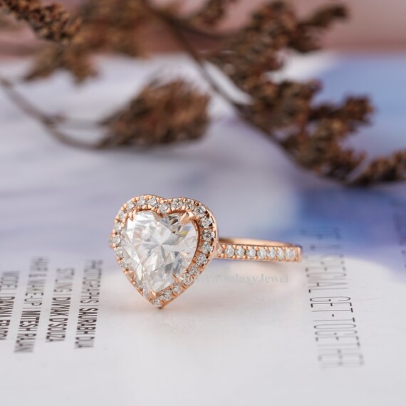 2Ct Heart Shape Sapphire Claddagh Bridal Set Engagement Ring