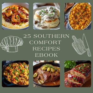 25 Südliche Komfort Rezepte eBook | Digitales Kochbuch | Süddeutsche Küche | Sofort Download PDF