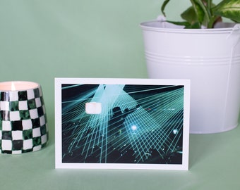 Photography print crowd concert music lasers light silhouette