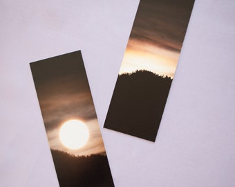 Bookmark stationery sunrise mountain landscape photography photo printing print